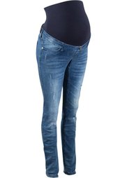 Мода для будущих мам: джинсы-скинни с повреждениями (темный деним) Bonprix