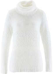 Пуловер с высоким воротом (индиго) Bonprix