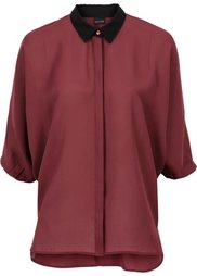 Блузка с рукавом летучая мышь (черный) Bonprix