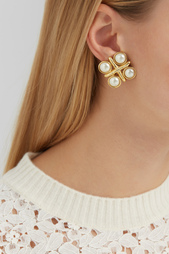 Клипсы с жемчугом (80-е) Pierre Balmain Vintage