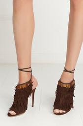 Замшевые босоножки Pocahontas Aquazzura
