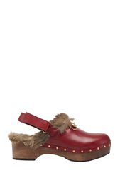 Кожаные клоги Gucci