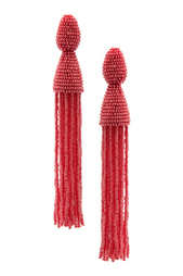 Серьги из стекляруса Oscar de la Renta