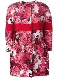 жаккардовое пальто с цветочным узором Moncler Gamme Rouge