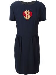 приталенное платье 'Heart Dollar' Moschino Vintage