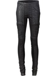 вощёные брюки кроя скинни Rick Owens DRKSHDW