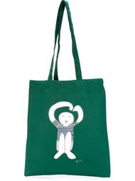 сумка-тоут с принтом-логотипом Société Anonyme