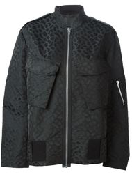 куртка-бомбер с леопардовым принтом   Alexander Wang