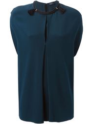 блузка с декорированным воротником  Lanvin