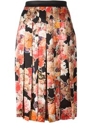 плиссированная юбка с цветочным узором Givenchy