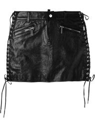 короткая юбка с декоративной шнуровкой  Dsquared2