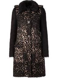 пальто с контрастными рукавами  Lanvin