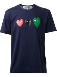 классическая футболка с аппликацией сердец Comme Des Garçons Play