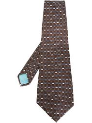 галстук с абстрактным узором Lanvin Vintage