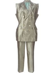 брючный костюм с пиджаком без рукавов Jean Paul Gaultier Vintage