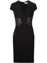 платье с V-образным вырезом и ленточными деталями Stella McCartney
