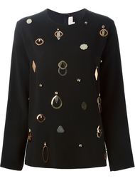 топ с металлической аппликацией Stella McCartney