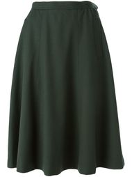 юбка-миди А-образного силуэта Yves Saint Laurent Vintage