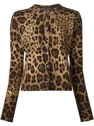 leopard print cardigan Dolce &amp; Gabbana
