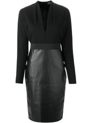 облегающее платье c V-образным вырезом   Lanvin