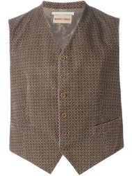 patterned corduroy waistcoat Romeo Gigli Vintage