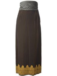 юбка в мелкую полоску  Jean Paul Gaultier Vintage