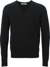 свитер с рваными деталями   Givenchy