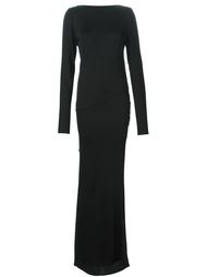драпированное платье с открытой спиной  Alexandre Vauthier