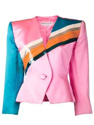 пиджак с панелью из пайеток Yves Saint Laurent Vintage