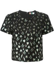 топ с вышивкой  MSGM