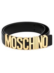 ремень с пряжкой в виде логотипа Moschino