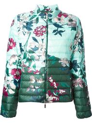 дутая куртка с цветочным принтом Moncler