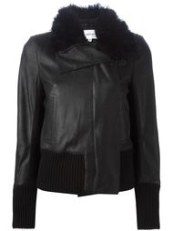 куртка с шерстяным воротником Ann Demeulemeester Blanche
