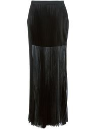 длинная гофрированная юбка Yang Li
