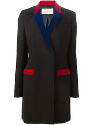 пальто с бархатной окантовкой  Christopher Kane
