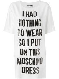 украшенной пайетками платье  'Nothing to Wear' Moschino