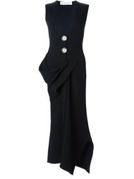облегающее платье с асимметричной юбкой  Victoria Beckham