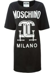 платье-футболка с логотипом  Moschino