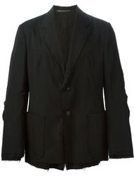многослойный пиджак с рваной отделкой Yohji Yamamoto