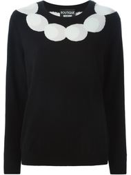 свитер с изображением бусин  Boutique Moschino