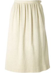 трикотажная юбка со складками Yves Saint Laurent Vintage
