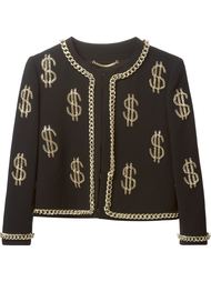 куртка с цепочной отделкой Moschino