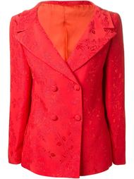пиджак с цветочным тиснением Versace Vintage