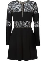 короткое платье с кружевными вставками Alexander McQueen