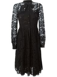 платье с цветочным кружевом Dolce &amp; Gabbana
