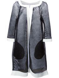 сетчатое пальто с контрастной окантовкой Gianluca Capannolo