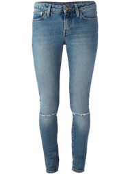 выбеленные джинсы  Saint Laurent