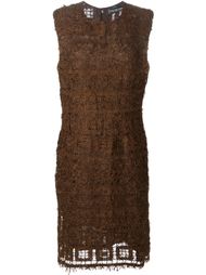 трикотажное платье с перьевой отделкой Jean Louis Scherrer Vintage