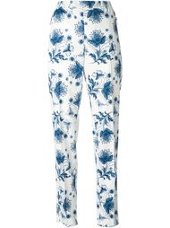 брюки прямого кроя с цветочным принтом Alexander McQueen