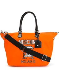 сумка-тоут с логотипом  Moschino
